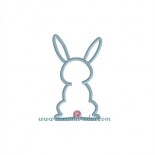 Lapin de dos- appliqué